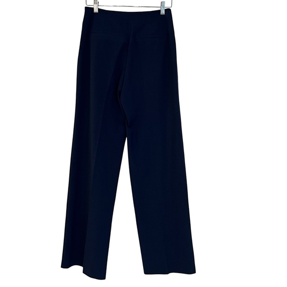 Frame Denim High Waist Wide Leg Trouser Pants Navy Blue 2 Contemporary Office - Picture 4 of 6